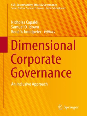 cover image of Dimensional Corporate Governance